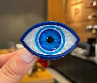 Mini Evil Eye Acrylic Hair Clips