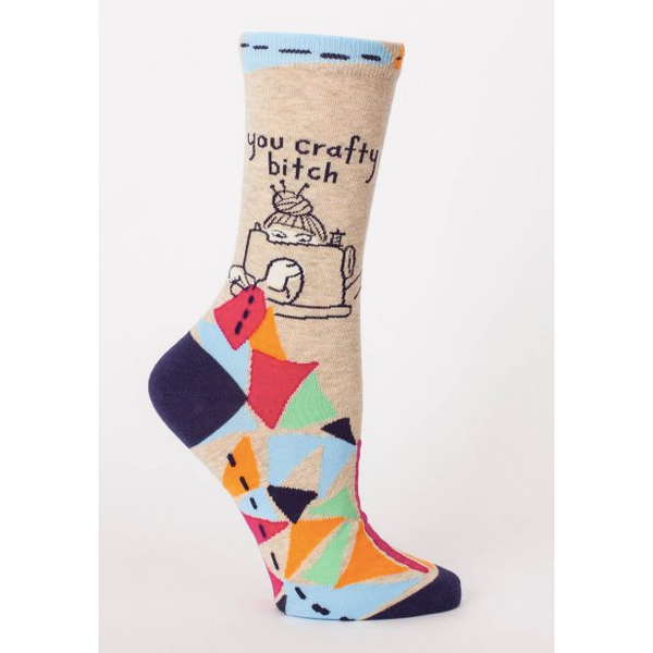 You Crafty Bitch Crew Socks