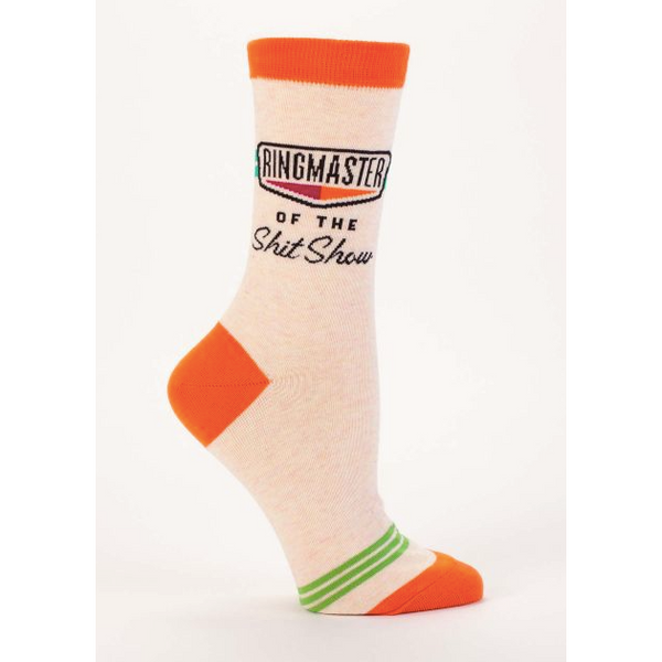 Ringmaster of the Shitshow Women's Crew Socks