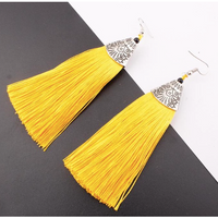 Large Tassel Earrings - Assorted Colours