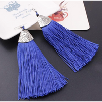 Large Tassel Earrings - Assorted Colours