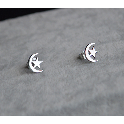 Moon & Star Studs