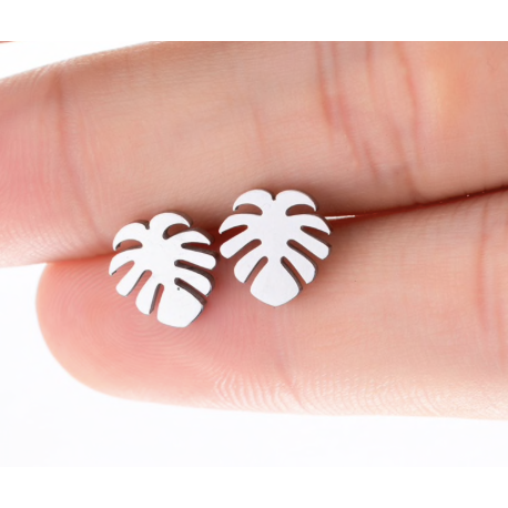 Palm leaf Studs
