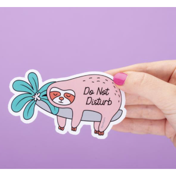 Do Not Disturb Sloth Sticker