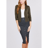 The Perfect Cropped Cardi - Assorted Colours