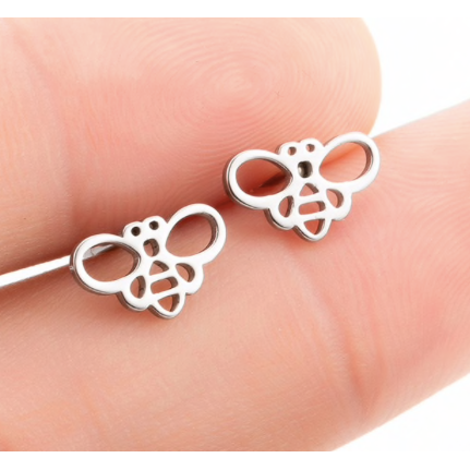 Simple Bee Outline Studs