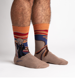 Sasquatch Scream Crew Socks - Men's Sizing