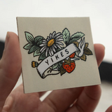Yikes -  Woven Sticky Patch