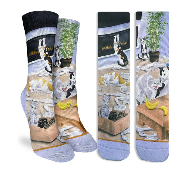 Cat-astrophe Active Fit Socks - Women's Sizing