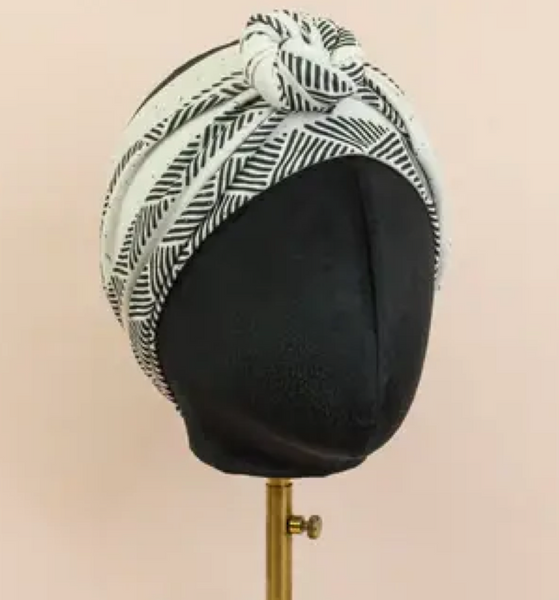 Simple Chevron Wrap and Tuck Style Head Band