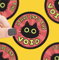 Stare Into The Void Vinyl Sticker
