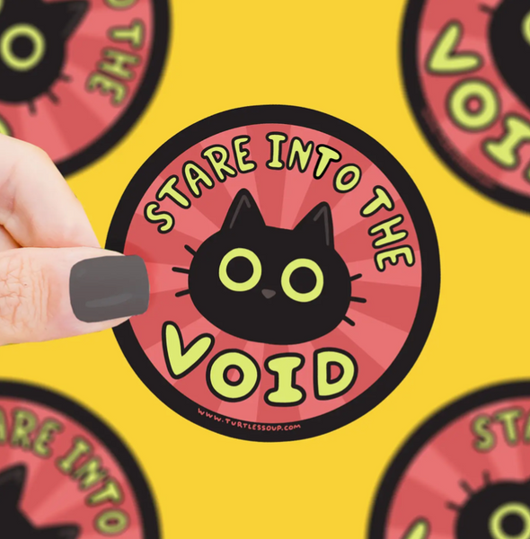 Stare Into The Void Vinyl Sticker