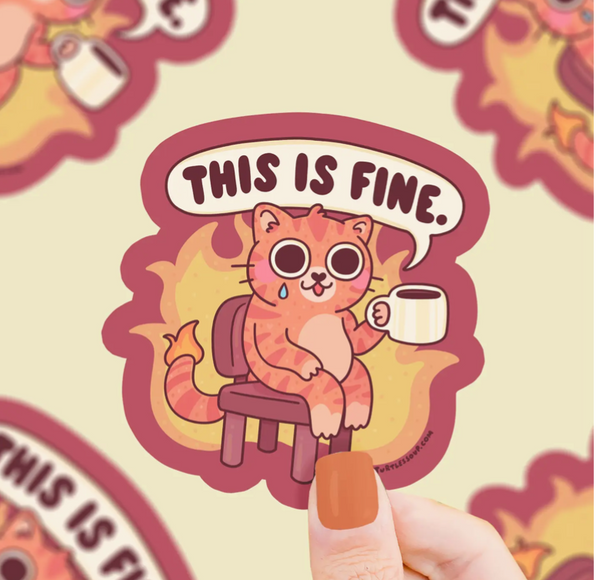 This is Fine Vinyl Sticker