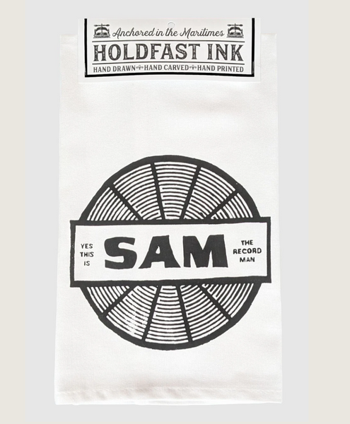 Sam The Record Man Tea Towel