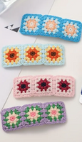 Crochet Granny Square Hair Clips