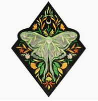 XL Diamond Luna Moth Patch
