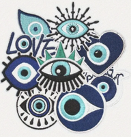 Assorted Mini Evil Eye Iron On Patches