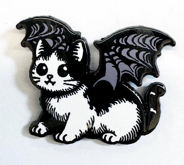 Cat Bat Enamel Pin