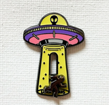 Alien Abduction Deluxe Slide Enamel Pin