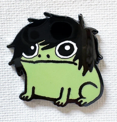 Emo Frog Enamel Pin