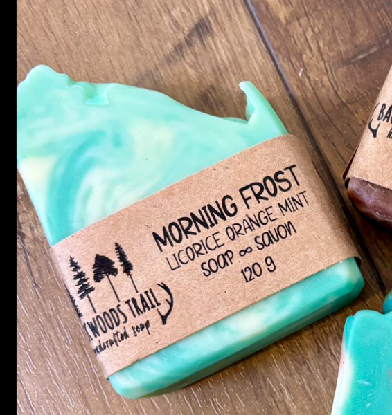 Backwoods Trail New Brunswick Made Handcrafted Bar Soap - Morning Frost