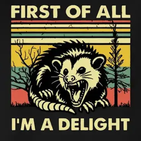 First of all I'm a delight possum alloy pin