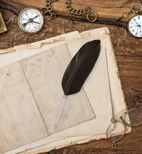 Black Feather Pens