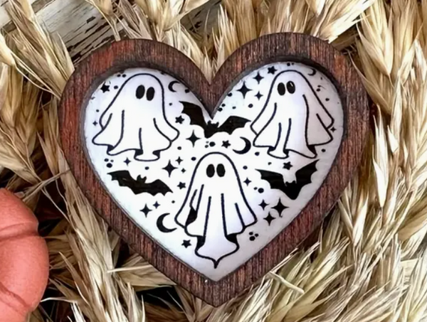 Heart Framed Ghost Art