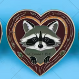 Woodland Heart Animal Pins