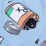 Purr-scription for Happiness Crew Socks