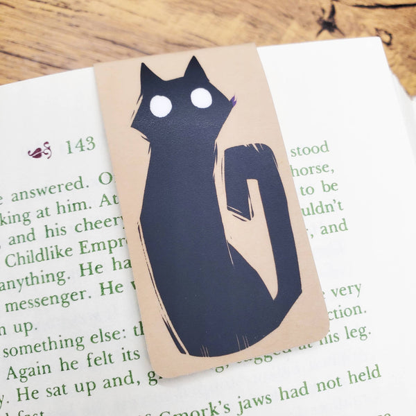 Black Cat Magnetic Bookmark