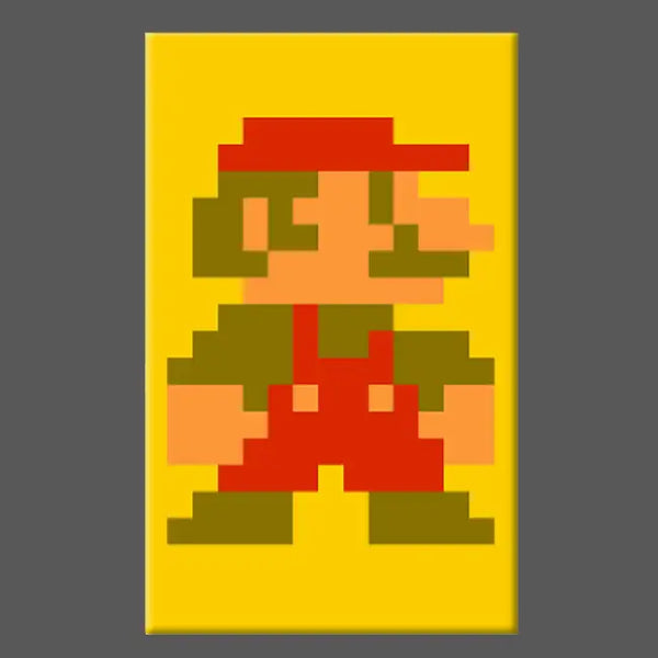 NES Pixelated Mario Magnet
