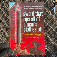 Sword That Rips All of a Man's Clothes Off Postcard