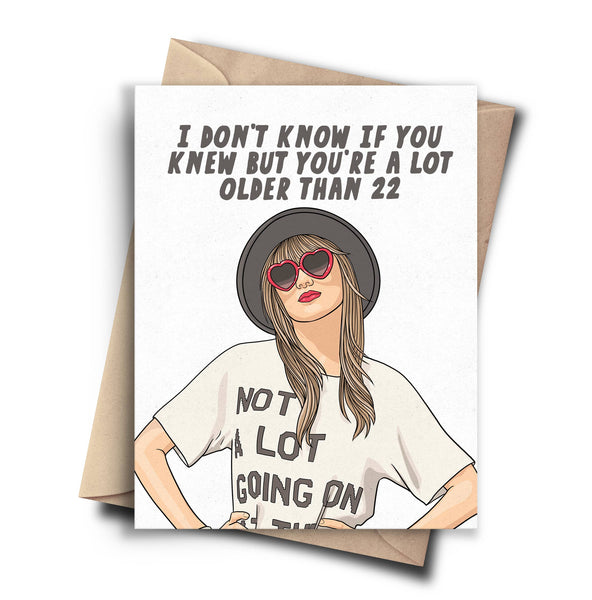 Taylor Swift 22 Greeting Card