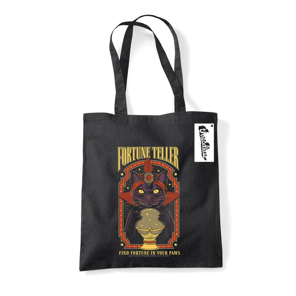 THIAGO CORREA (FORTUNE TELLER) BLACK TOTE BAG