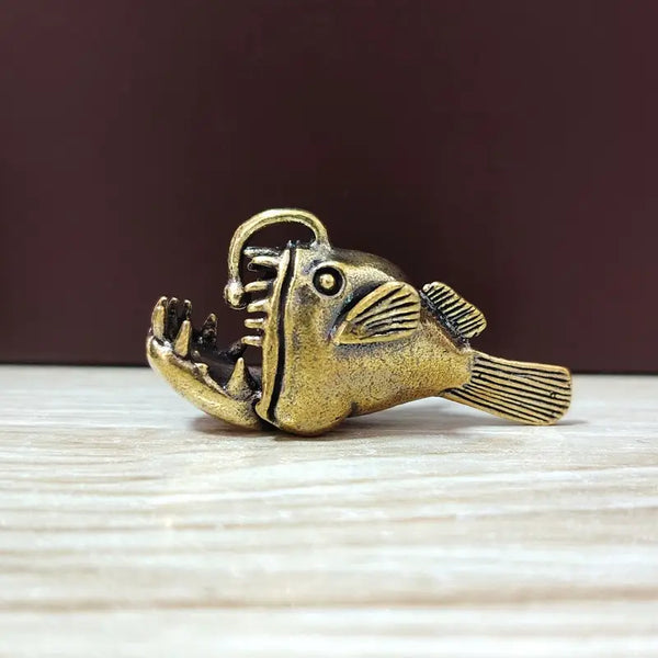 Brass Angler Fish Miniature Figurines