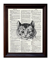 Cheshire Cat Dictionary Print