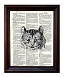 Cheshire Cat Dictionary Print