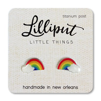 Tiny Rainbow Earrings