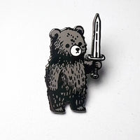 Murder Bear Enamel Pin