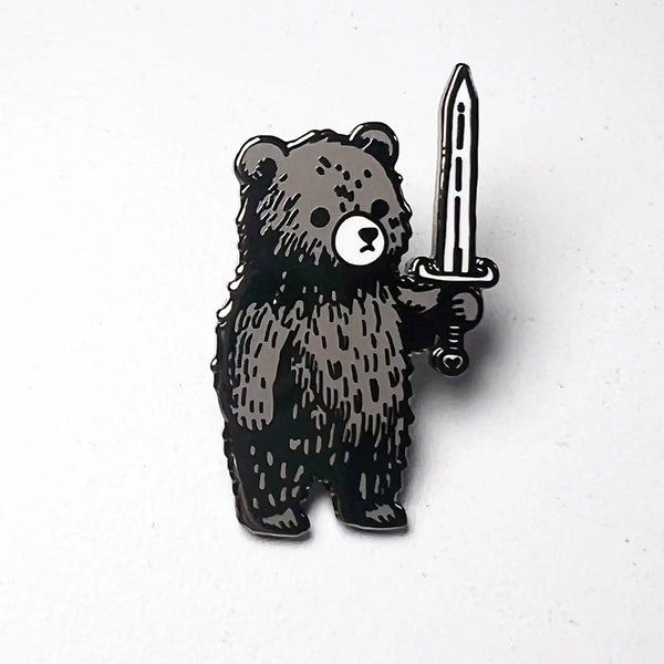 Murder Bear Enamel Pin
