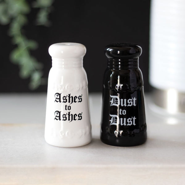 Gothic Ashes to Ashes Salt and Pepper Shaker Set