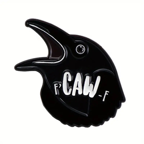 F'Caw-F Crow Alloy Pin