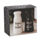 Gothic Ashes to Ashes Salt and Pepper Shaker Set