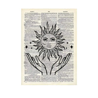 Sun & Hands Dictionary Print
