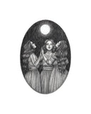 Caitlin McCarthy Coven Fine Art Print - Victorian Witches - Full Moon: 8" x 10"