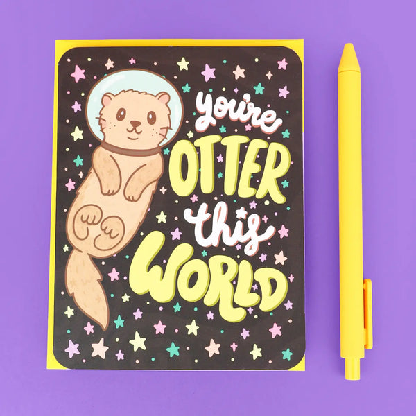 Otter This World Greeting Card