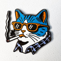 Cool Cat Enamel Pin