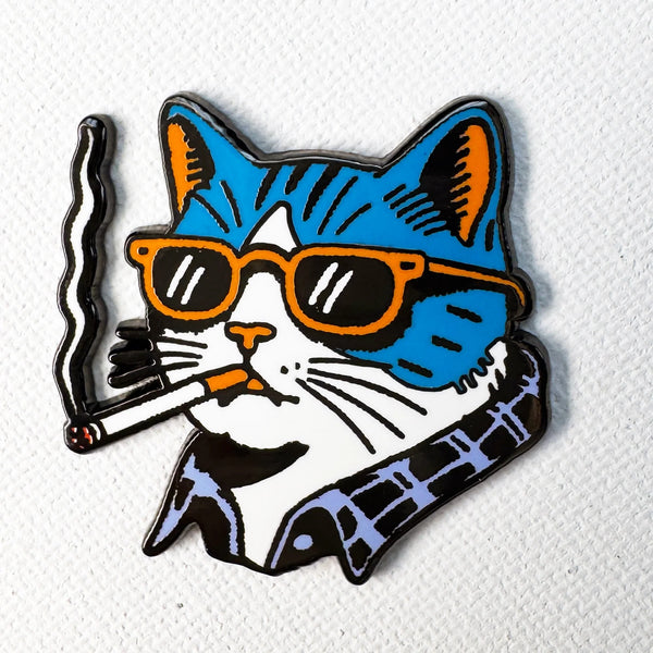 Cool Cat Enamel Pin