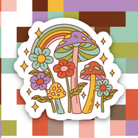 Groovy Mushroom Vinyl Sticker